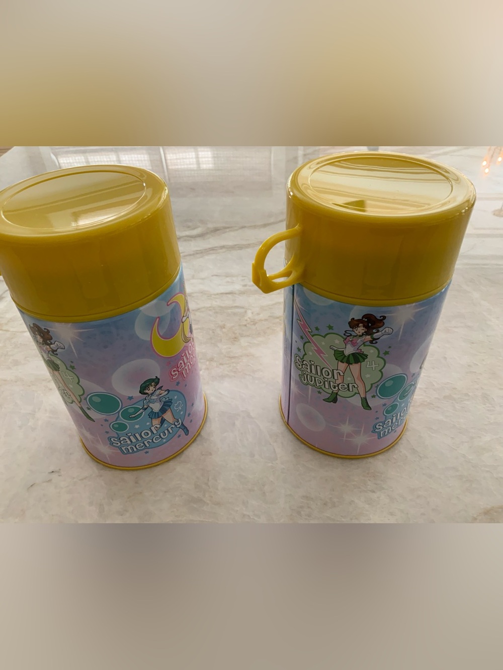 Two Sailor Moon themed Thermos’